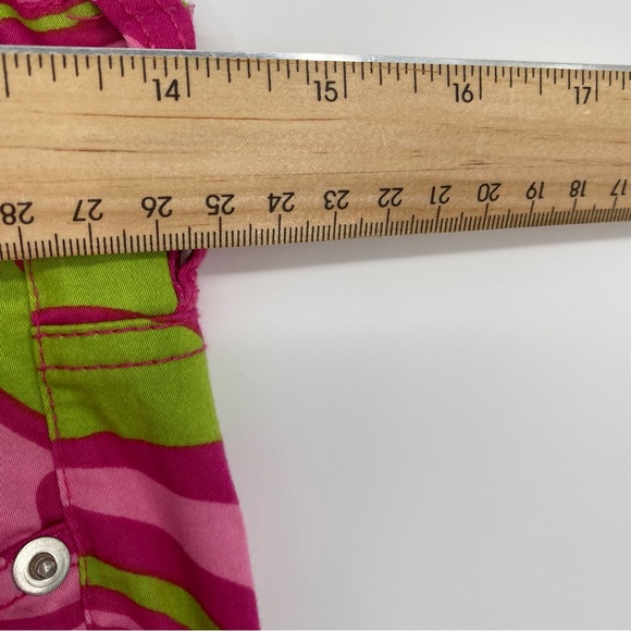 Loudmouth Women’s Capris Pink & Green 70’s Psychedelic Print Colorful Bright 2 - Picture 8 of 8